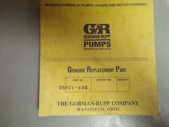NEW Gorman Rupp Pumps Part Number: 26821-402 *FREE SHIPPING*