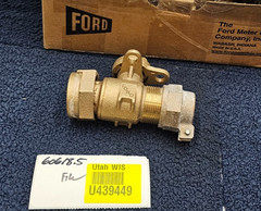 Ford 3/4 NL Stop Brass Ball Meter Valve Replacement Threaded Heavy Duty
