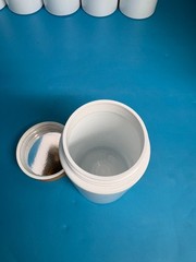 60 Dram PET White Straight Sided Child Resistant Jar With Lid Airtight (300 Pcs)