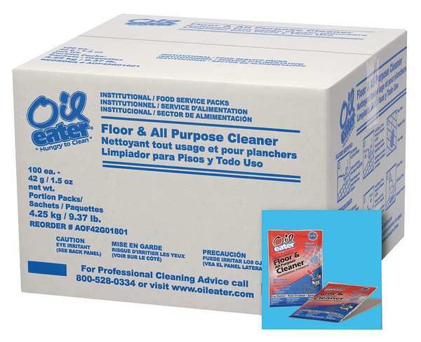 Oil Eater AOF42G01801 Floor Cleaner, Odorless, 1.5 oz., PK100