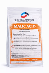 Malic Acid 5 LB Powder | Tech Grade | CAS 6915-15-7 | Cleaning & pH Adjuster