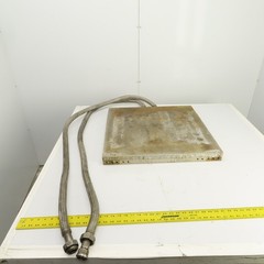 24″ x 24″ Liquid Heated Aluminum Platen Heat Press Plate Molding 70″ Hoses 3/4″
