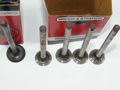 (10) BRIGGS & STRATTON EXHAUST & INTAKE VALVES 296676 & 296677 PLUS UNKNOWN