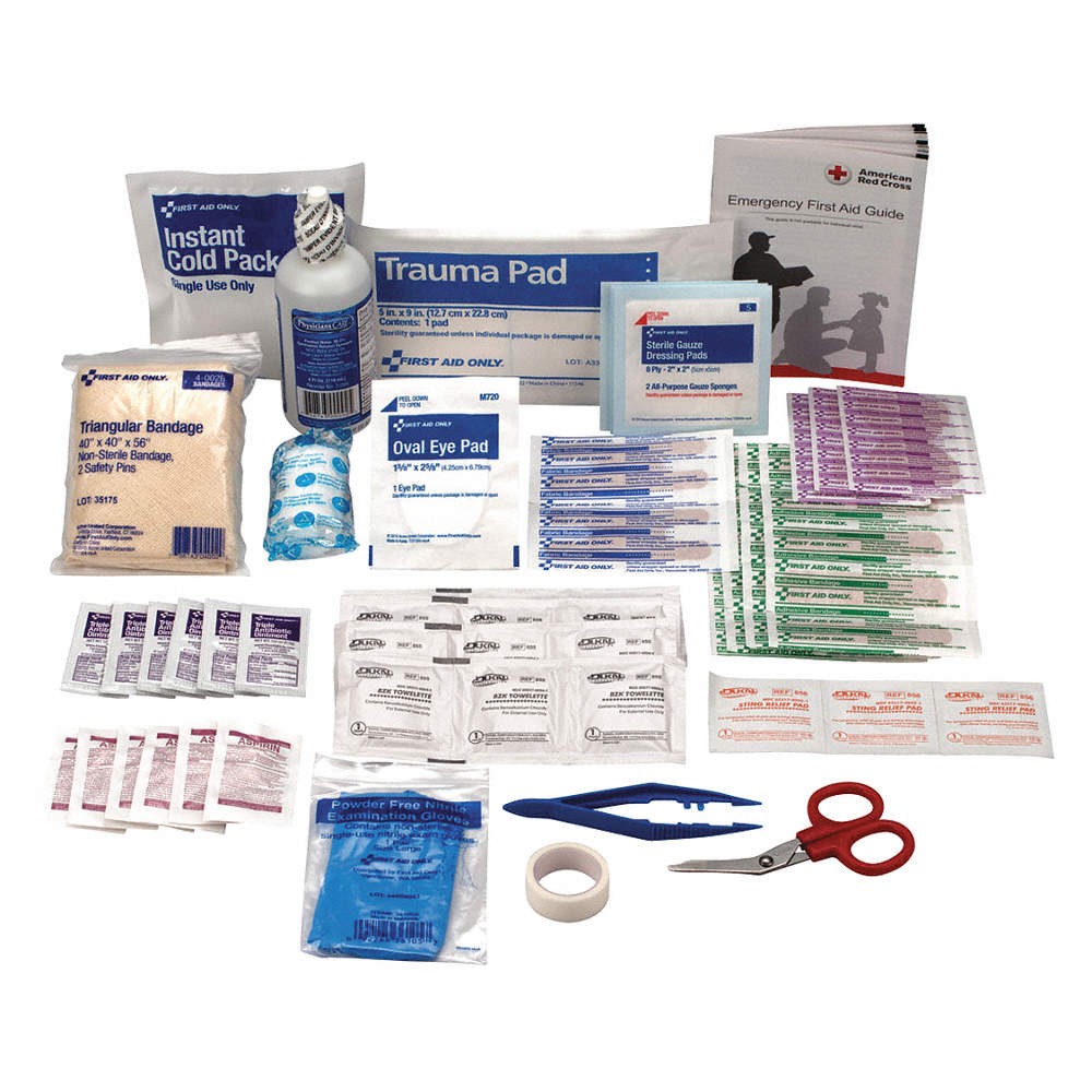 FIRST AID ONLY 223-Refill Complete Refill/Kit,106pcs,OSHA Comp 5DXX3