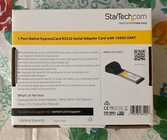 StarTech EC1S952 1-Port Native ExpressCard RS232 Serial Adapter Card with 16950