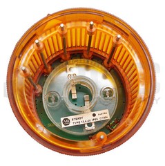 LOT OF 5 ALLEN BRADLEY 855T-B24DN5 AMBER STEADY INCANDESCENT SER B NO BULB