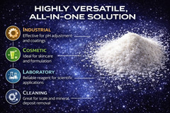 Malic Acid 5 LB Powder | Tech Grade | CAS 6915-15-7 | Cleaning & pH Adjuster