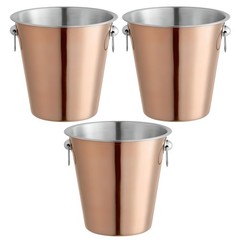 OCS Parts 3-Pack 8.5″ 4-Quart Bronze Wine and Champagne Cooler Ice Bucket