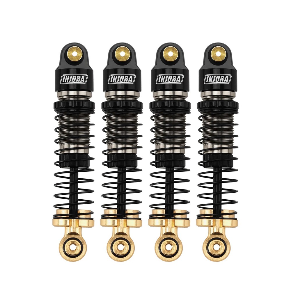 40mm Big Bore Oil Shocks, 1/24 SCX24 FCX24M Upgrade, 4.3g, Aluminum, Brass
