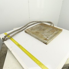 24″ x 24″ Liquid Heated Aluminum Platen Heat Press Plate Molding 70″ Hoses 3/4″