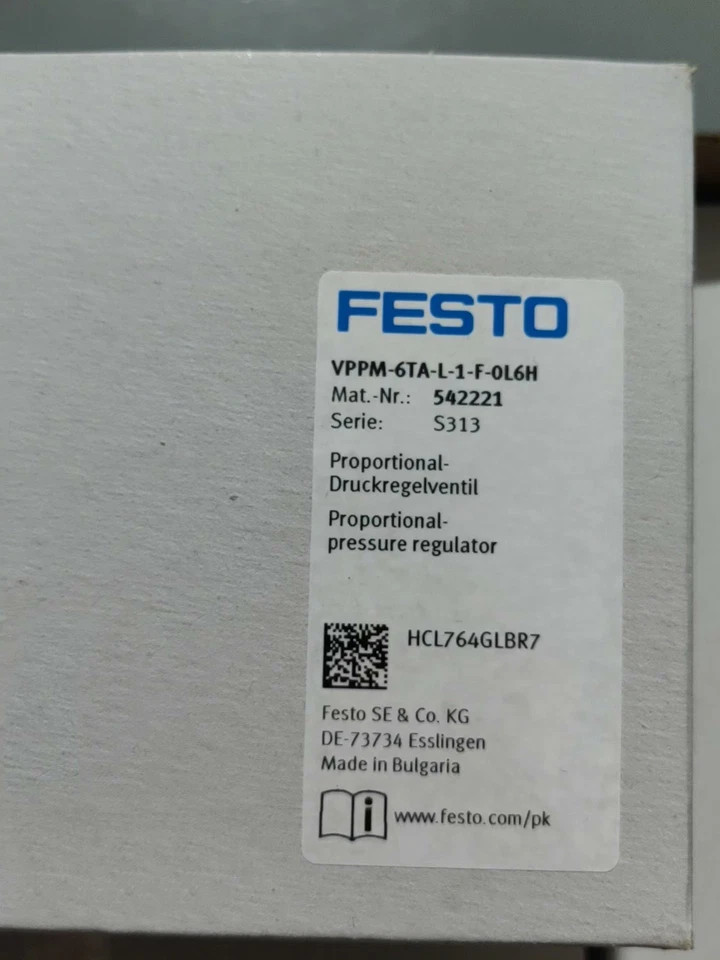 New One Festo VPPM-6TA-L-1-F-0L6H 542221 Proportional Valve