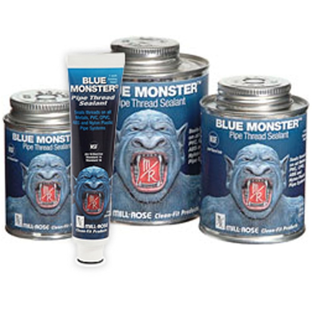 Industrial Grade Heavy Duty Blue Thread Sealant 8 fl oz Liquid Bottle