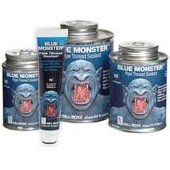 Industrial Grade Heavy Duty Blue Thread Sealant 8 fl oz Liquid Bottle