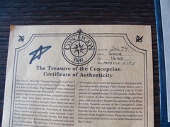 1641 Spanish/Mexico 8 Reales Shipwreck large Silver coin. Treasure Concepcion