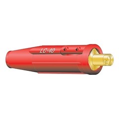 LENCO 5054 LC-40 Red Cable Connector for 1/0 to 2/0 Cable, Male