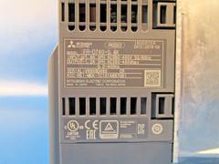 Mitsubishi FR-D740-0.4K, Variable Frequency Drive (VFD) / Inverter. Input 3PH AC
