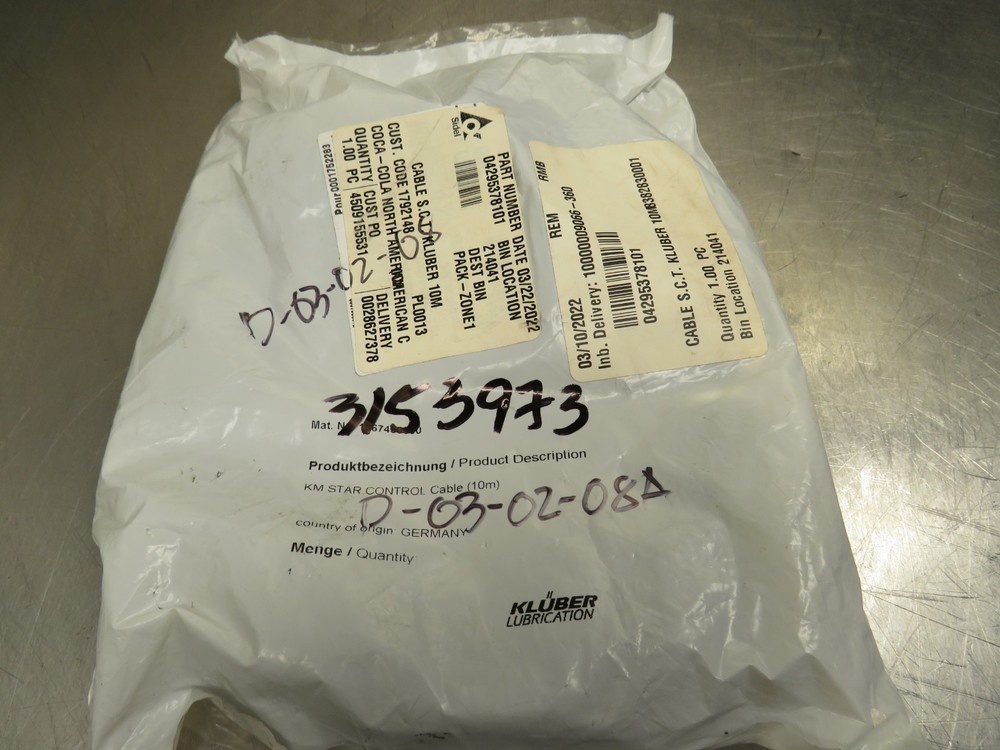 Kluber 1067450000 Cable