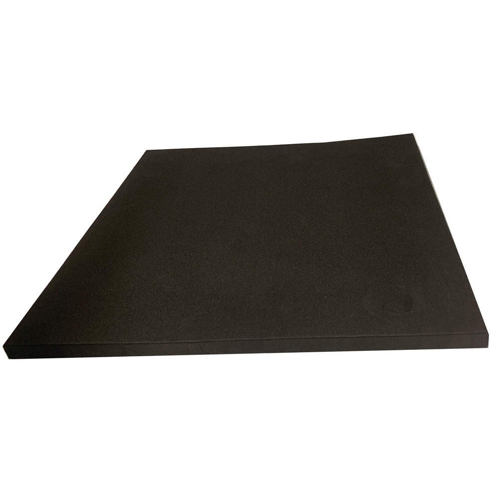 GRAINGER APPROVED ZUSA-XPE-80 Polyethylene Sheet,L 4 ft,Black 20JL49