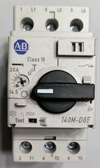 Allen-Bradley 140M-D8E-C20 Ser C, 14.5-20A, Motor Protector/Circuit Breaker