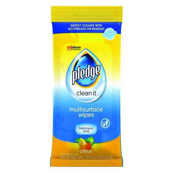 Pledge 336274 / 319249 Multipurpose Cleaning Wipes, 7″ x 10″, 25 Wipes