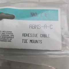 74 Pack Panduit ABMS-A-C Adhesive Cable Tie Mounts Mounting Base New