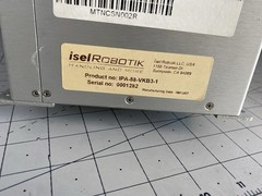 Isel Robotik Robot 3AX WH 7INCH Z 10R MOOG ISEL Aligner PN: IPA-58-VKB3-1