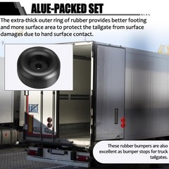1″ Tall Trailer Ramp Door Bumpers Universal Fit Bumper with 7/16″ Screw Holes…