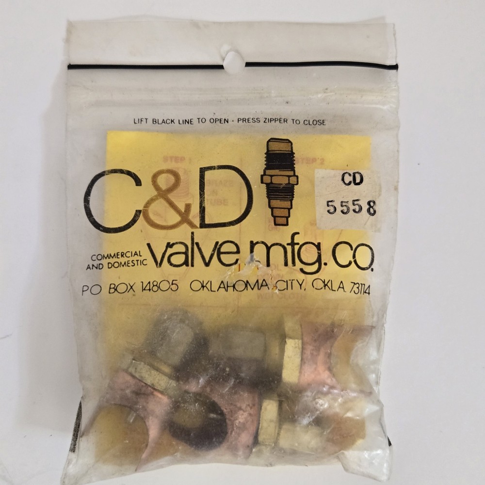 C&D Valve CD5558 Braze-On Self-Piercing Copper Saddle Valve set of 3 (925)