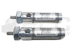 LOT OF 2 NEW AVENTICS 0750D01-00I-03 PNEUMATIC CYLINDER, 3/4″ BORE 0.500″ STROKE