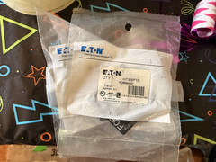 NEW RARE LOT of 3 Eaton FORWARD Plate Push Button Collar Plate Black # HT8SP15