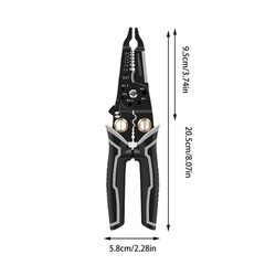 Electrical Wire Stripping Crimper Pliers Insulated Wire Multipurpose Cutter Tool