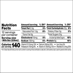 Shelf Stable 1% Lowfat Vanilla Milk Boxes, 8 Fl Oz, 12 Count