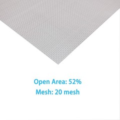 SOTEE 4 Pack – 304 Stainless Steel Woven Wire Mesh 20Mesh-11.8″ x 8.27″, Gray