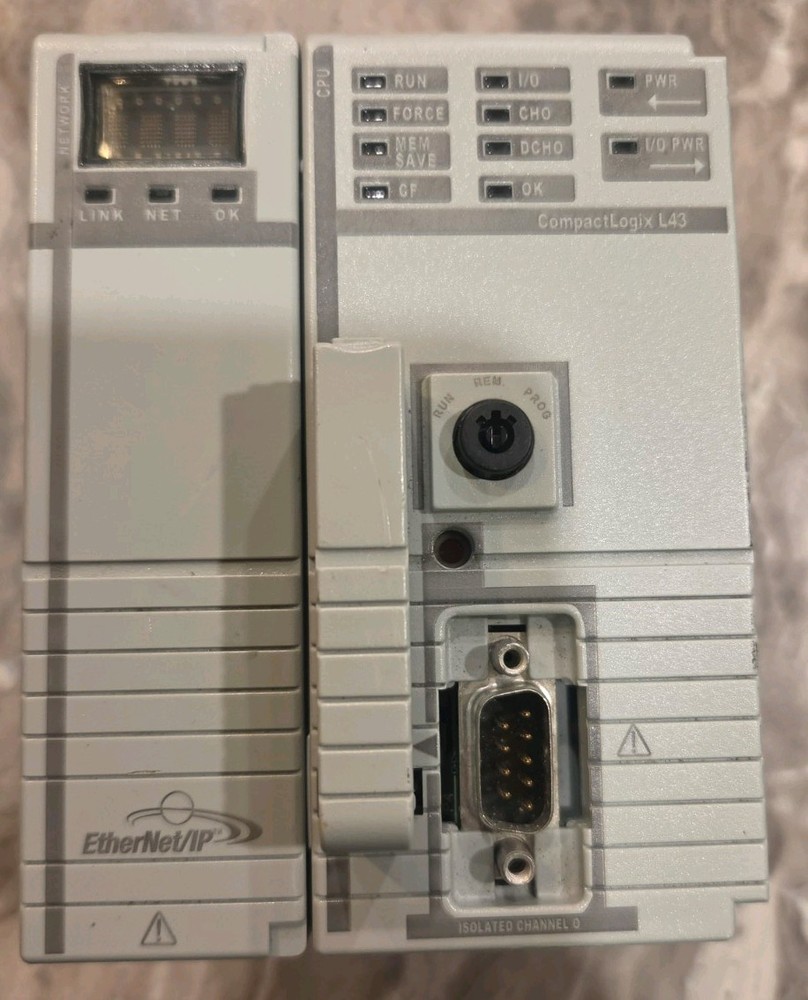 Allen Bradley 1768-L43 Processor Module w 1768-ENBT IP Module 1769-ECR I/O