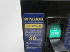 NEW MITSUBISHI NF50-SS CIRCUIT BREAKER 30AMP 3POLE 600V