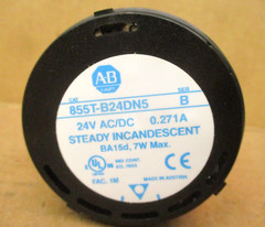 Allen-Bradley 855T-B24DN5 Amber Steady Incandescent Stack Light 49855HM