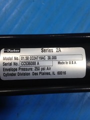USED PARKER SERIES 2A PNEUMATIC AIR CYLINDER 01.50 CC2AT19AC 30.00 (H3)