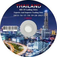 Thailand Exports and Imports Trading | Bill of lading data Disk | manifestDB