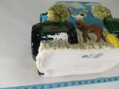 John Deere Large Cookie Jar Deer Scenery Tractors