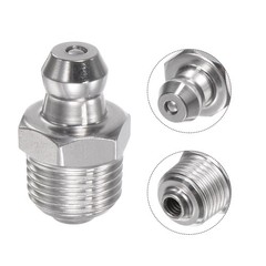Stainless Steel Straight Grease Fitting 1/8-28″ Thread Hydraulic Grease 10Pcs