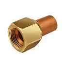 Mueller Brass Flare Female To Solder Adapter 5/8 In. Flare X 5/8 In. OD