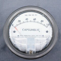 Dwyer 4000 Series Capsuhelic Differential Pressure Gauge 0-1.0 PSI 500 psig 4201
