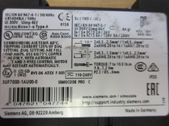 Siemens 3UF7000-1AU00-0 Motor Control W/O Screw Terminals