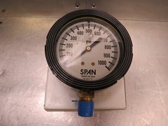 Span LFS210-1000-PSI-G Liquid Filled Gauge 0-1000psi