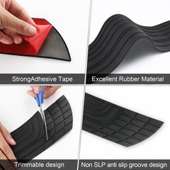 Car Rear Bumper Protector, 42inch x3.4inch Car/SUV Universal Rubber AntiScrat…