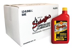 Schaeffer’s SynShield Durability Advantage 15w40 Diesel Engine Oil 12 Quart Pack