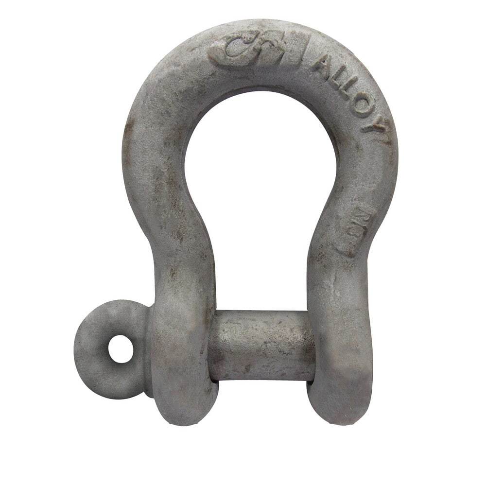 CM M651AG Anchor Shackle: Screw Pin Galvanized Finish, Alloy Steel