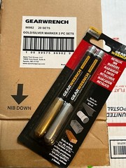 apex 86982 gold/silver marker set box of 20 nos surplus