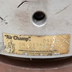 Horton Air Champ 091020 / 5H45? (D,P,R,B?) Clutch 1.5″ Bore / 6″ OD 5″ Length
