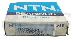 NEW NTN 6309ZZC3/EM BEARING 45 x 100 x 25mm, 6309ZZC3/L627